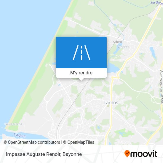 Impasse Auguste Renoir plan