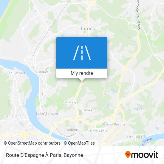 Route D'Espagne À Paris plan