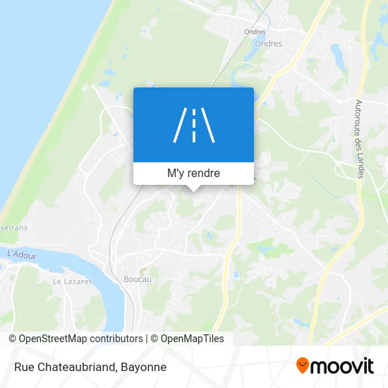 Rue Chateaubriand plan