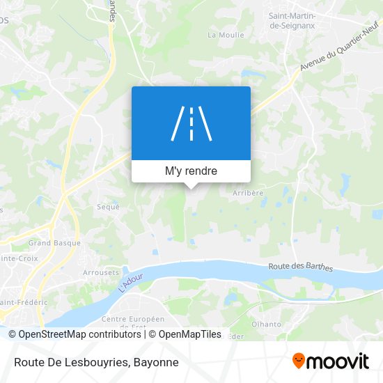 Route De Lesbouyries plan