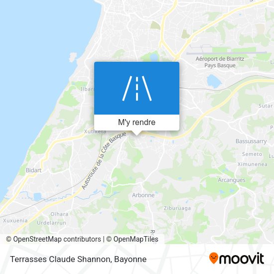 Terrasses Claude Shannon plan