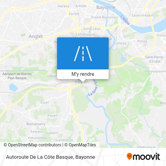 Autoroute De La Côte Basque plan