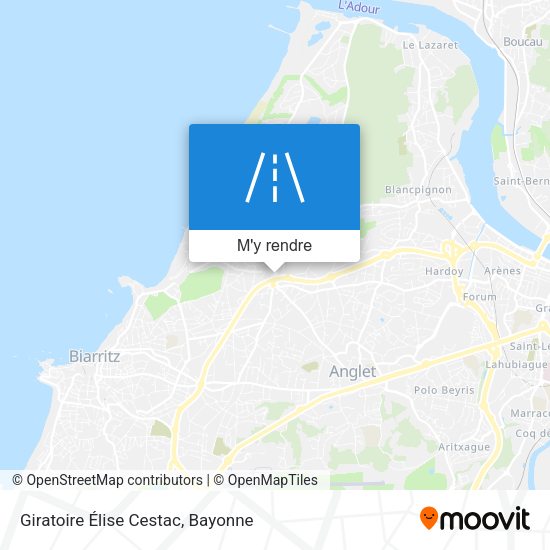 Giratoire Élise Cestac plan