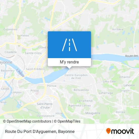 Route Du Port D'Ayguemen plan
