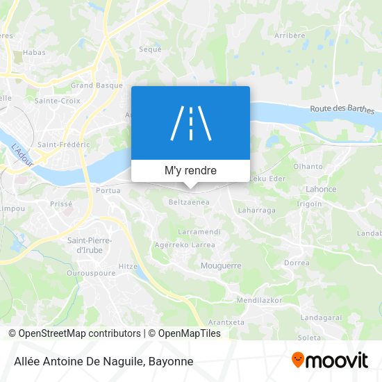 Allée Antoine De Naguile plan