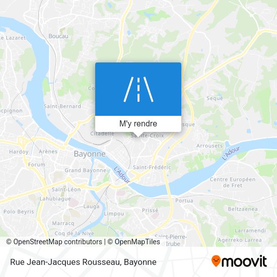 Rue Jean-Jacques Rousseau plan