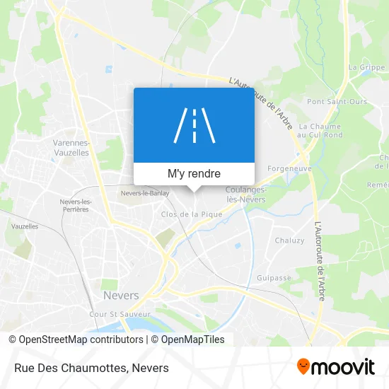 Rue Des Chaumottes plan