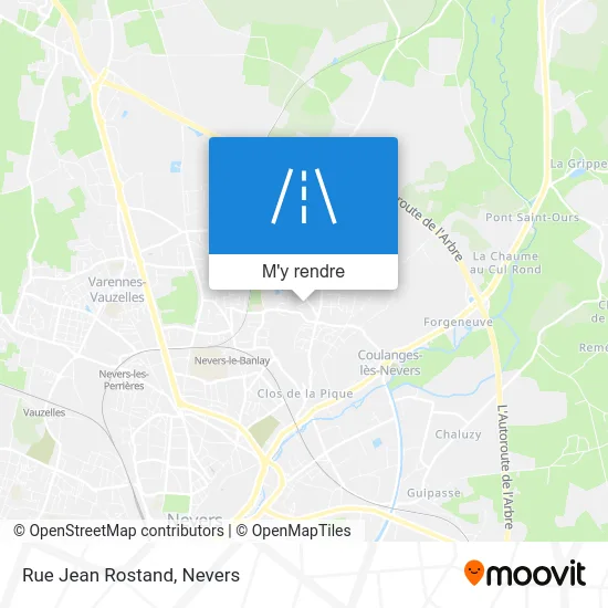 Rue Jean Rostand plan