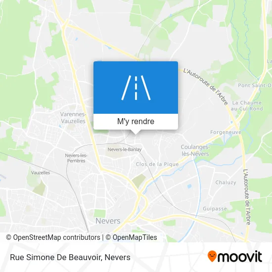 Rue Simone De Beauvoir plan