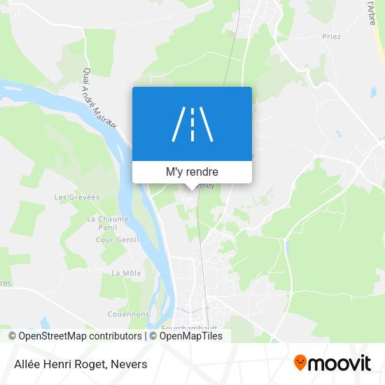 Allée Henri Roget plan