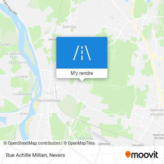 Rue Achille Millien plan