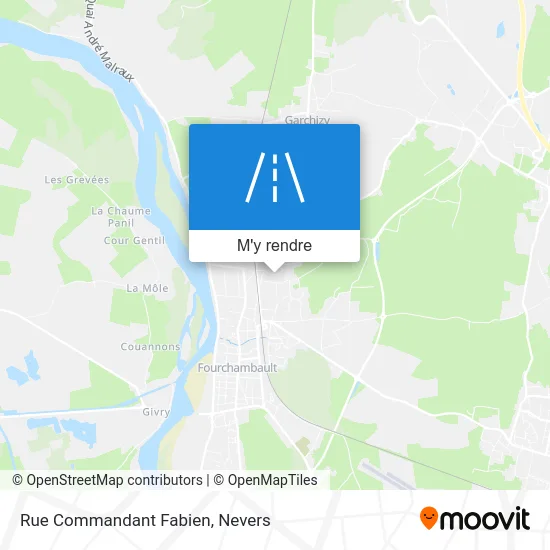 Rue Commandant Fabien plan