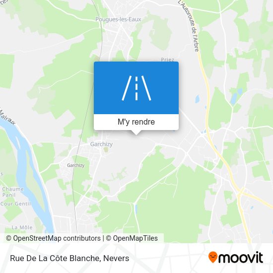 Rue De La Côte Blanche plan