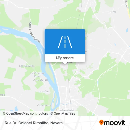 Rue Du Colonel Rimailho plan