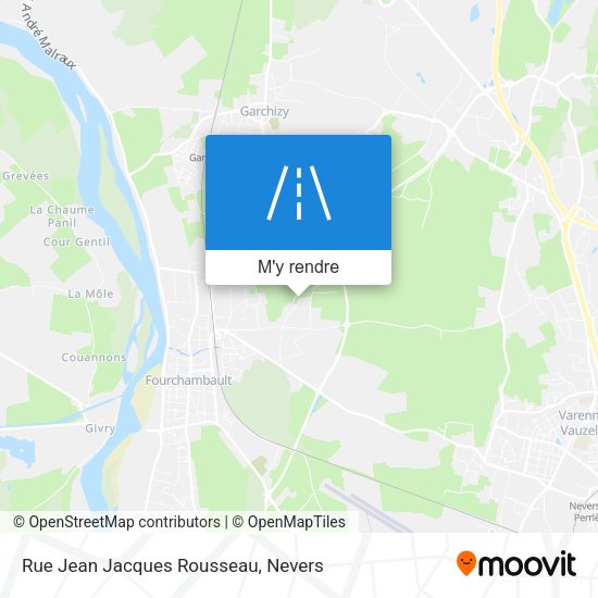 Rue Jean Jacques Rousseau plan