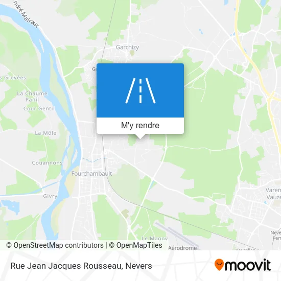 Rue Jean Jacques Rousseau plan