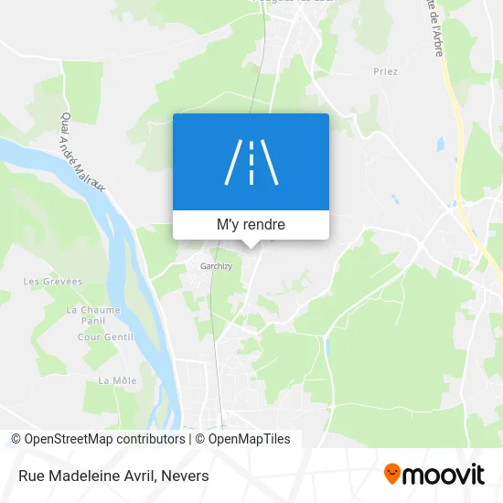 Rue Madeleine Avril plan