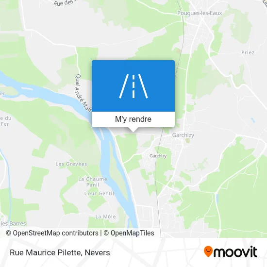 Rue Maurice Pilette plan