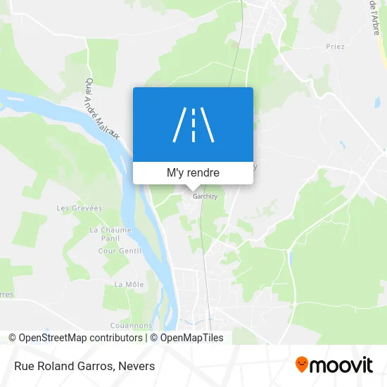 Rue Roland Garros plan