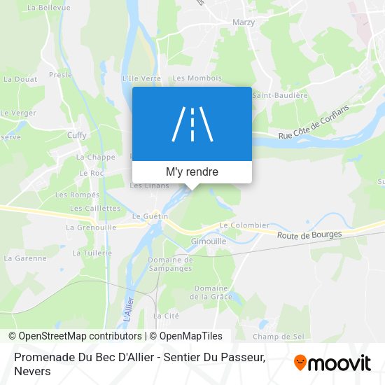 Promenade Du Bec D'Allier - Sentier Du Passeur plan