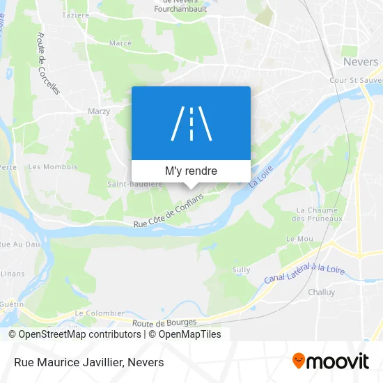 Rue Maurice Javillier plan