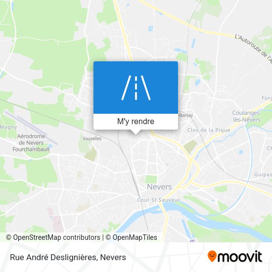 Rue André Deslignières plan