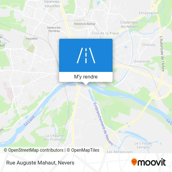 Rue Auguste Mahaut plan