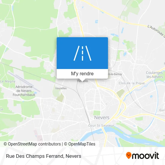 Rue Des Champs Ferrand plan