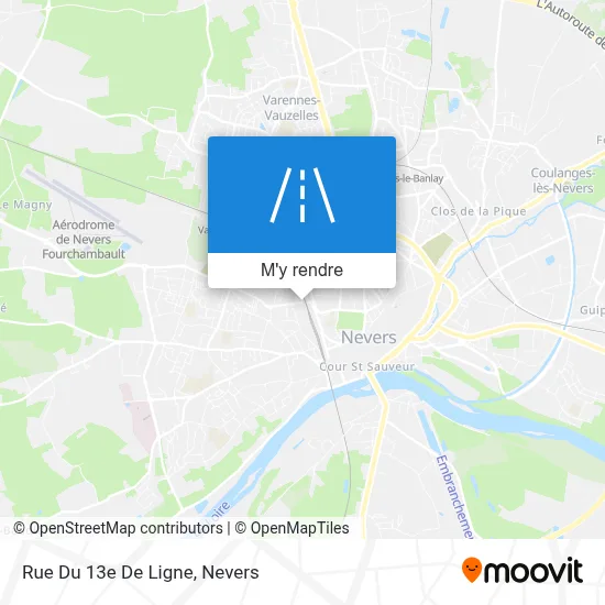 Rue Du 13e De Ligne plan