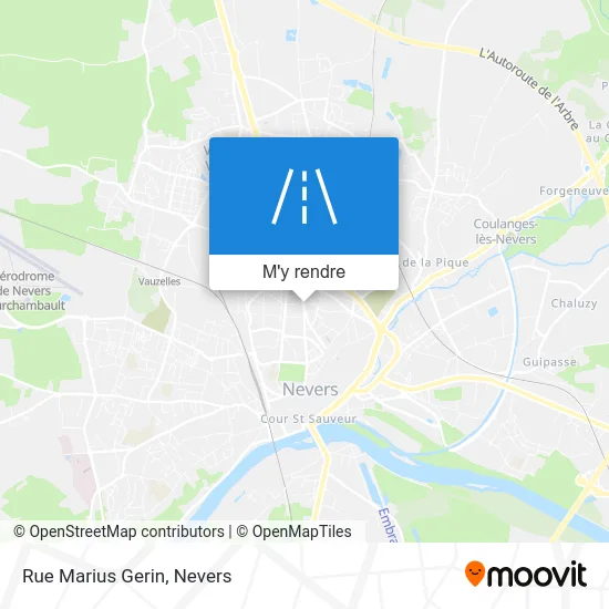 Rue Marius Gerin plan