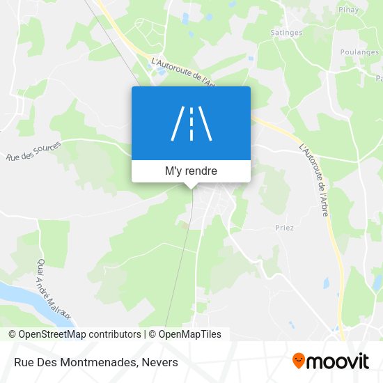 Rue Des Montmenades plan