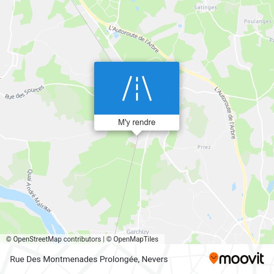 Rue Des Montmenades Prolongée plan