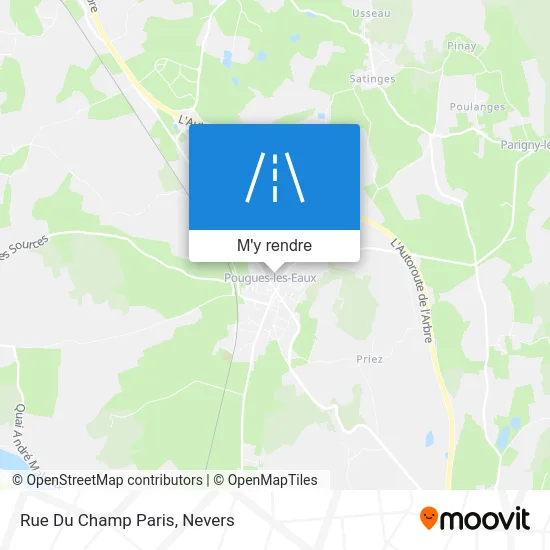 Rue Du Champ Paris plan