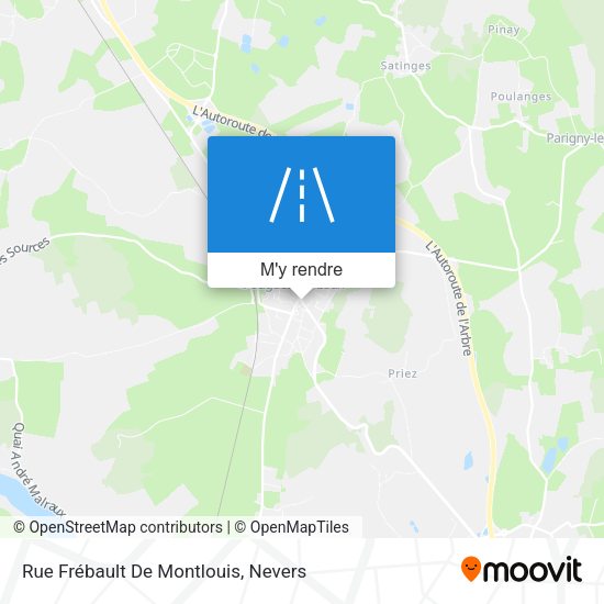 Rue Frébault De Montlouis plan