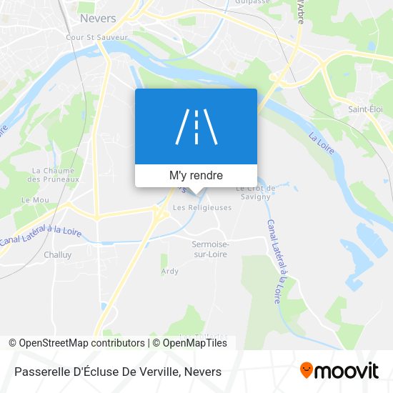 Passerelle D'Écluse De Verville plan