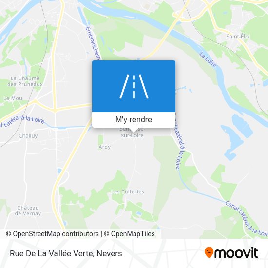 Rue De La Vallée Verte plan