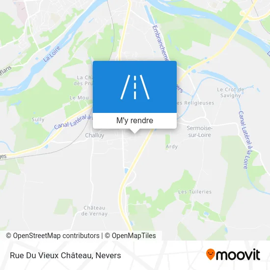 Rue Du Vieux Château plan