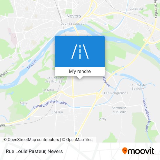 Rue Louis Pasteur plan