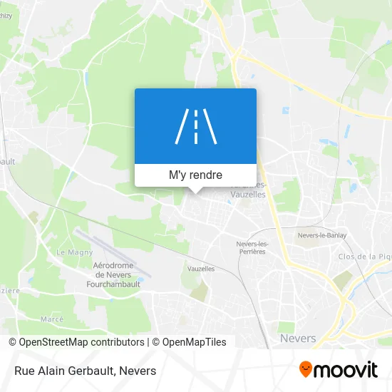 Rue Alain Gerbault plan