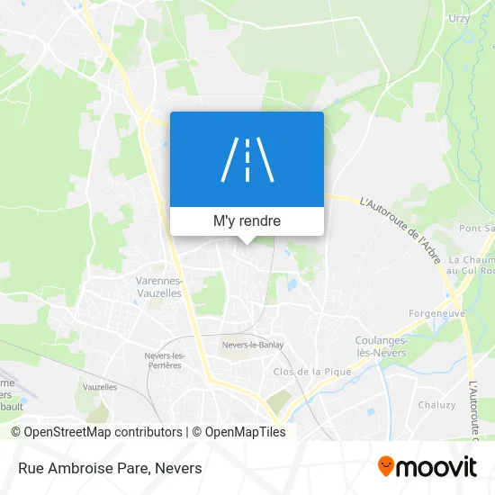 Rue Ambroise Pare plan