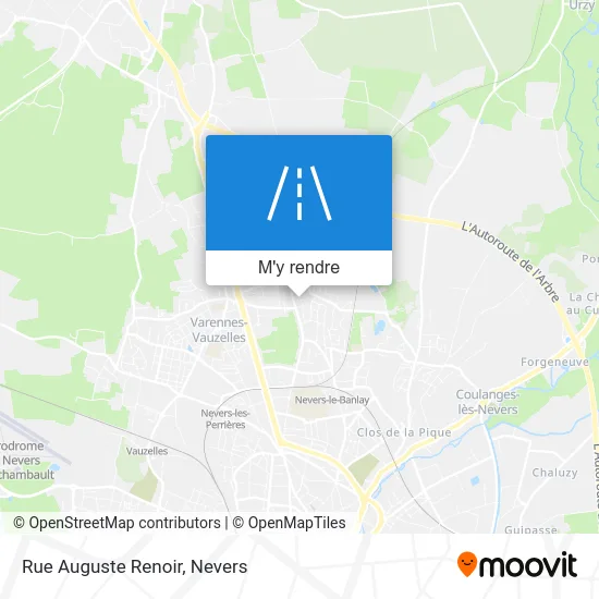 Rue Auguste Renoir plan