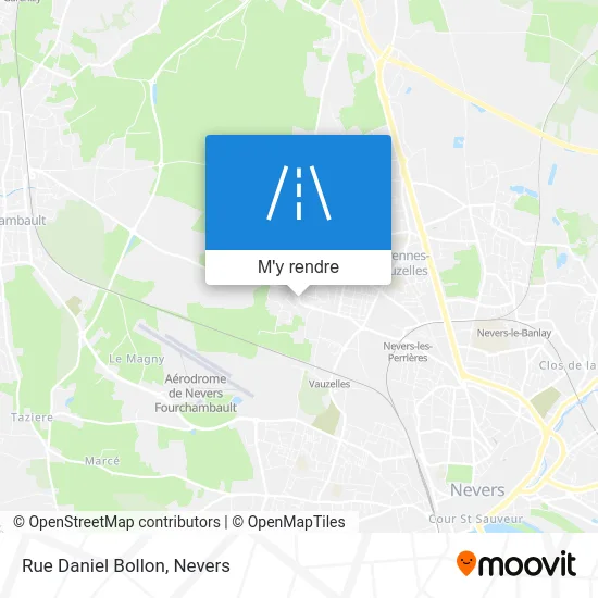 Rue Daniel Bollon plan