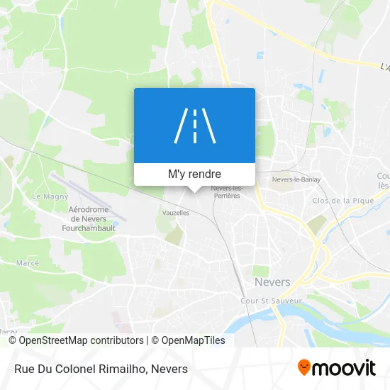 Rue Du Colonel Rimailho plan