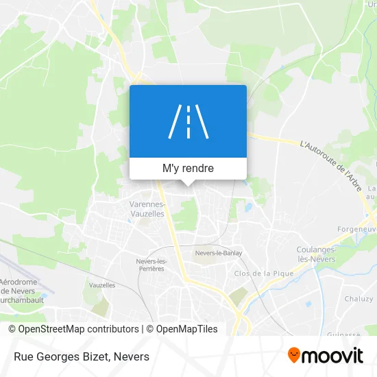 Rue Georges Bizet plan