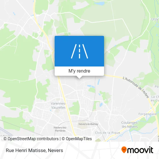 Rue Henri Matisse plan