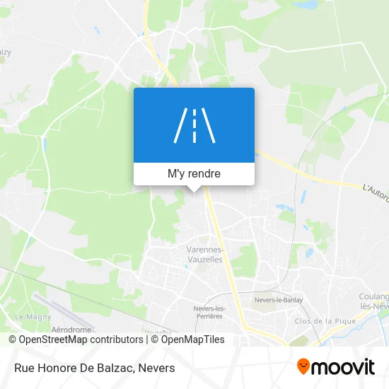 Rue Honore De Balzac plan