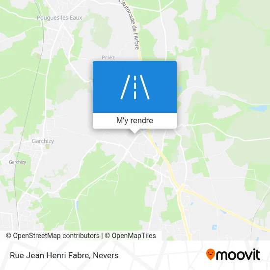 Rue Jean Henri Fabre plan