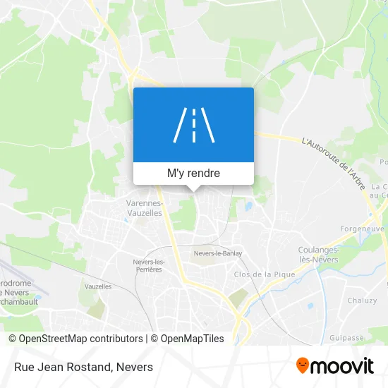 Rue Jean Rostand plan