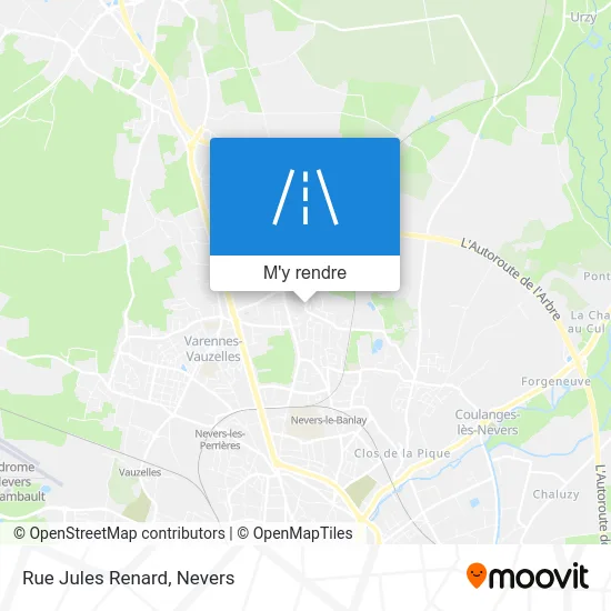 Rue Jules Renard plan