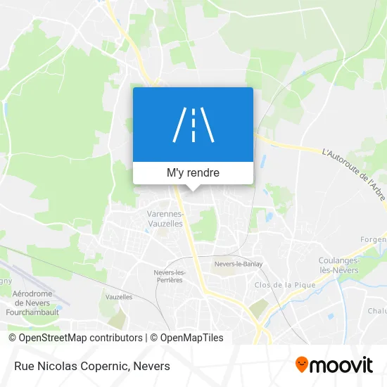 Rue Nicolas Copernic plan